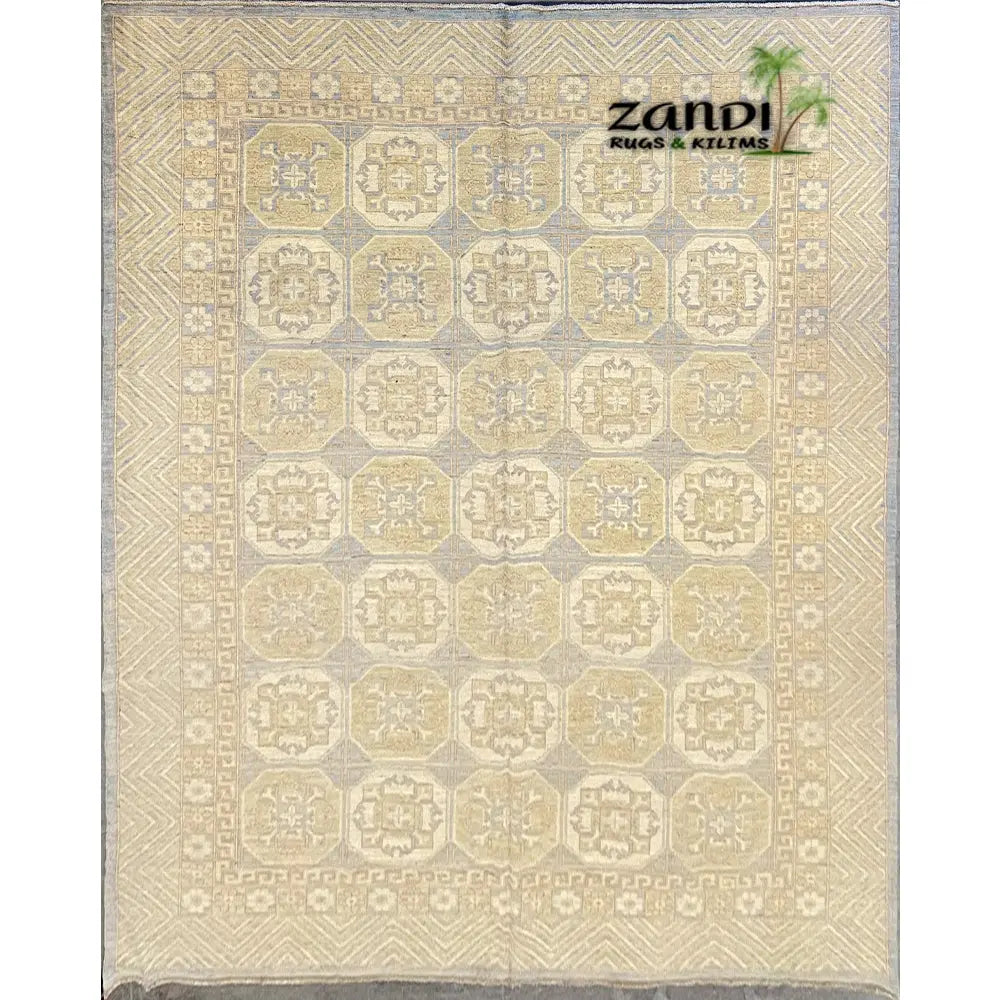 One Of The Kind Afghani Khotan Rug 9'0" x 11'6" zandirugs